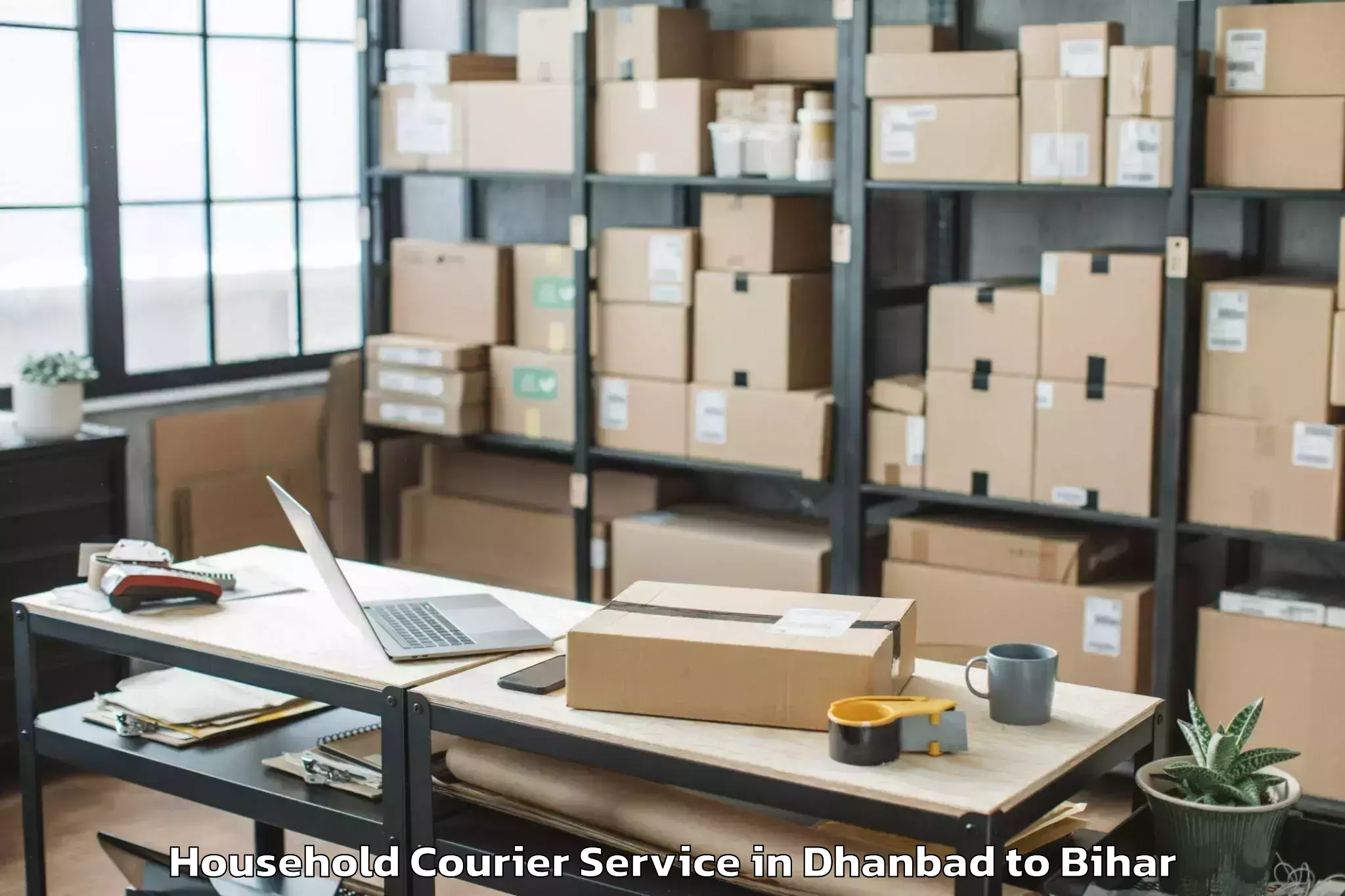 Discover Dhanbad to Chanakya National Law Universi Household Courier